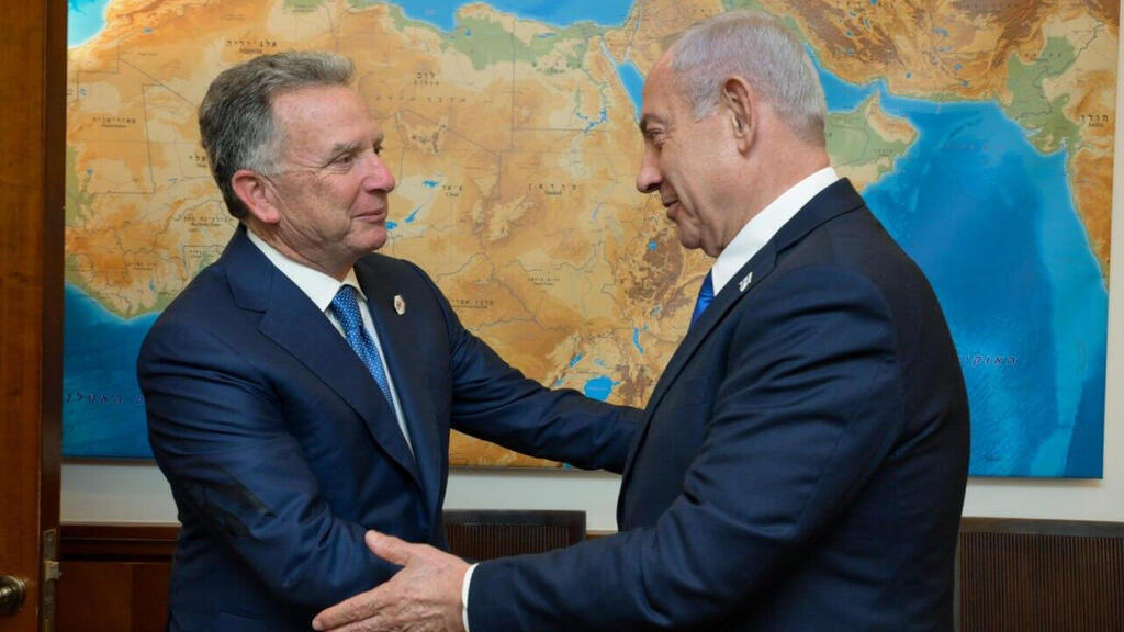 Steve Witkoff and Prime Minister Benjamin Netanyahu (Photo: Maayan Tuaf, GPO) סטיב וויטקוף ובנימין נתניהו