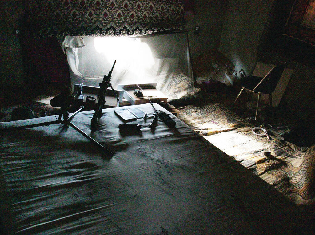 One of the sniper positions Tomer set up in Gaza. 'I felt something in me was changing' yk14294666