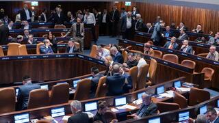 איתמר בן גביר במליאת הכנסת -  השבעתו לחזרה לממשלה