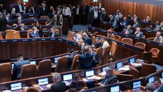 איתמר בן גביר במליאת הכנסת -  השבעתו לחזרה לממשלה