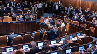 איתמר בן גביר במליאת הכנסת -  השבעתו לחזרה לממשלה