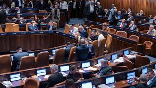 איתמר בן גביר במליאת הכנסת -  השבעתו לחזרה לממשלה