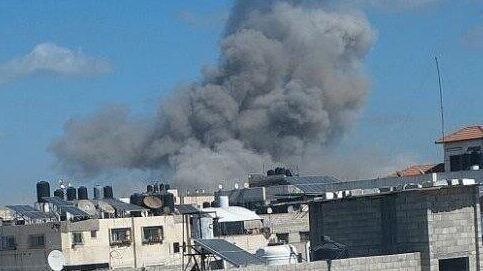 תקיפה ליד מסגד אל-מחטה בשכונת אל-תופאח, מזרחית לעיר עזה