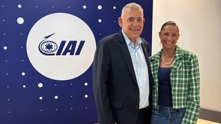 Boaz Levy (left) with the author