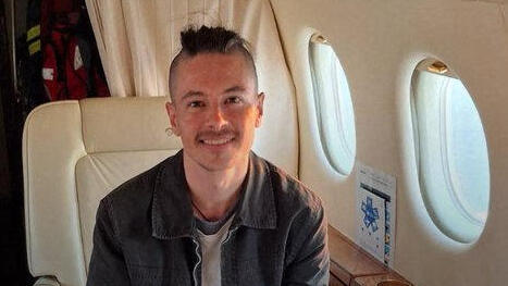 אוליבייה גרונדו אזרח צרפת שנעצר ב איראן באוקטובר 2022 במטוס אחרי שחרורו