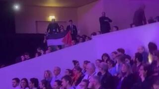 מחאה פרו-פלסטינית בפסטיבל סירייס מאניה