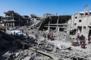 שכונת שג'אעיה לאחר תקיפות חיל האוויר