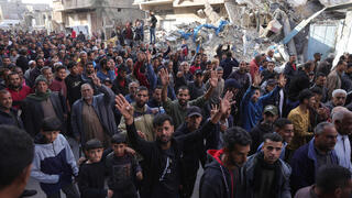 הפגנה נגד חמאס ברצועת עזה