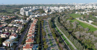 תמונת רחפן של נס ציונה