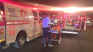 תיעוד מזירת תאונת הדרכים בכביש 4