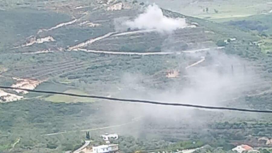 ירי ארטילרי ללבנון כתגובה לשיגורים