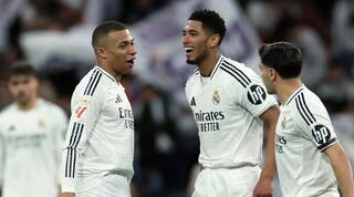 ג'וד בלינגהאם וקיליאן אמבפה חוגגים