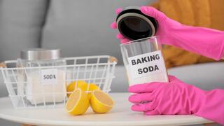 שימוש באבקת סודה לשתייה ובלימון