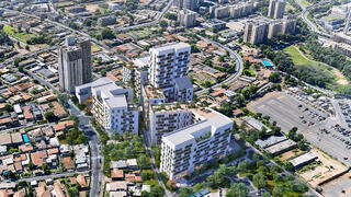 הדמיית הפרויקט המתוכנן במתחם בשכונה ג' בבאר שבע 