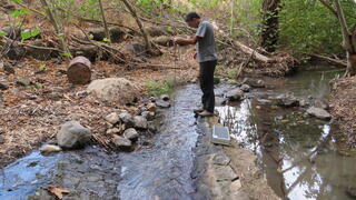מדידת איכות מים, סקר מעיינות עין ירדה, נחל מחניים