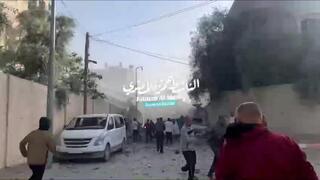 פגיעת צה"ל בבית ספר דאר אל-ארקם שבתוכו עקורים בשכונת תופאח