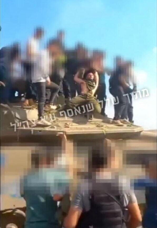  Matan Angrest is abducted into Gaza by Hamas seen in newly released photo