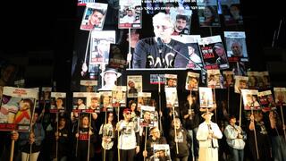 עצרת מחאה בכיכר החטופים