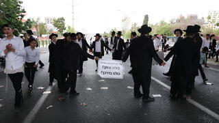 הפגנה בלתי חוקית בכביש 4 סמוך לבני ברק