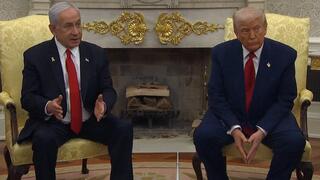 ראש הממשלה בנימין נתניהו ונשיא ארה"ב דונלד טראמפ בחדר הסגול