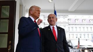 ראש הממשלה בנימין נתניהו מתקבל בבית הלבן על-ידי נשיא ארצות-הברית דונלד טראמפ
