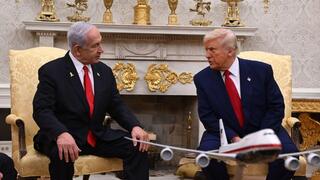 ראש הממשלה בנימין נתניהו ונשיא ארה"ב דונלד טראמפ בחדר הסגול