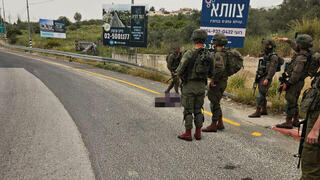 זירת ניסיון הפיגוע בצומת גיתי לאחר נטרול המחבלת