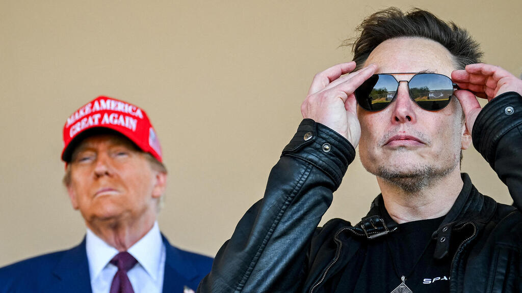 Donald Trump and Elon Musk (Photo: Brandon Bell/Reuters) נשיא ארה"ב דונלד טראמפ לצד אילון מאסק