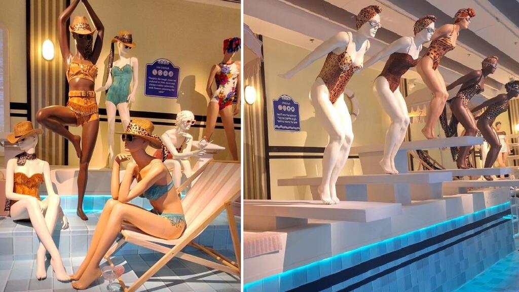 Коллекция купальников Леи Готлиб на выставке (Фото: Анастасия Тадсон) Коллекция купальников Леи Готлиб