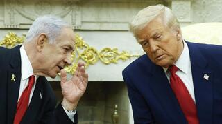 בנימין נתניהו ודונלד טראמפ בחדר הסגלגל