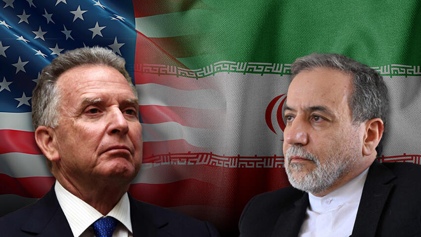 U.S. Mideast Envoy Steve Witkoff, Iran's Foreign Minister Abbas Araghchi (Photo: REUTERS/Evelyn Hockstein/Pool, Amer HILABI AFP, CameraObscura82 shutterstock, Smolkov Vladislav shutterstock) עבאס עראקצ'י סטיב וויטקוף