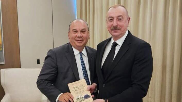 הרב מארק שנייר ונשיא אזרבייג'אן אילהם אלייב