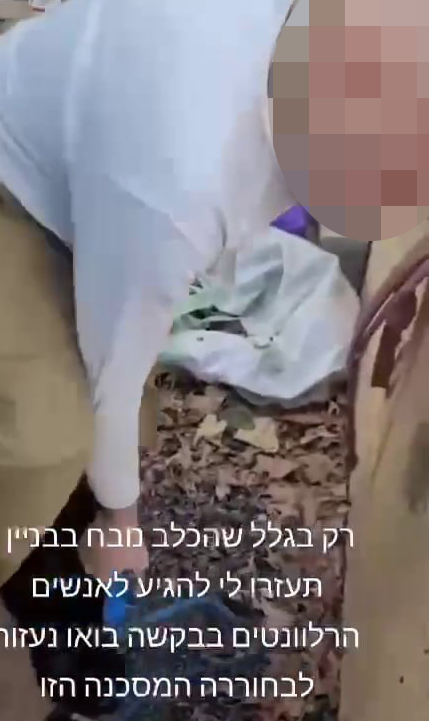 תיעוד: אב ובנו תוקפים את שכנתם בפתח תקווה ומאיימים להרוג את הכלב שלה