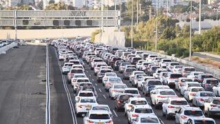 עומסים בכביש 2 סמוך לנתניה