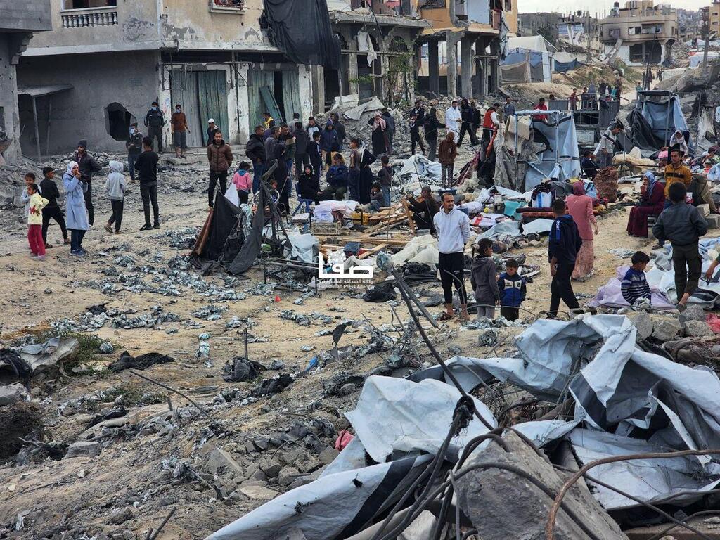 תקיפות סמוך לעיירה בני סוהילה מזרחית לחאן יונס