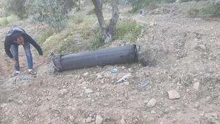 שברי טיל שנפלו בדורא, דרומית לחברון