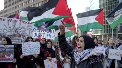 הפגנה פרו-פלסטינית בברלין