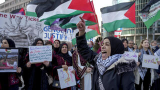 הפגנה פרו-פלסטינית בברלין
