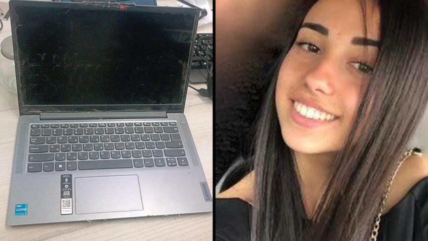 המחשב של סיון אלקבץ ז"ל מוחזר לביתה בשכונת הדור הצעיר בכפר עזה לאחר שנגנב