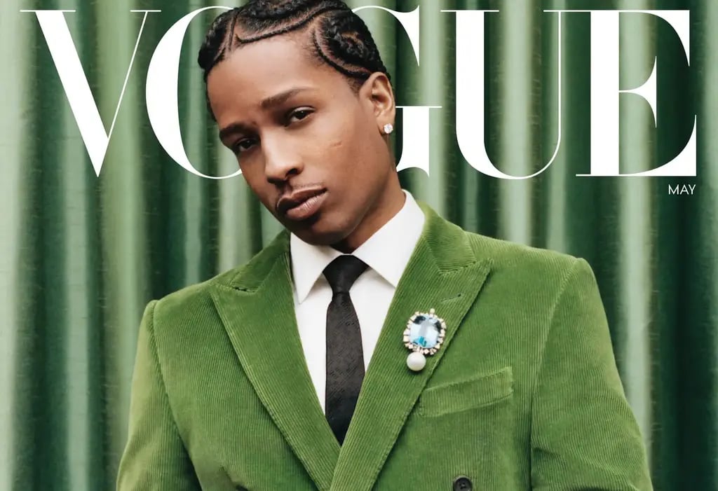 A$AP רוקי על שער מגזין ווג, גיליון מאי 2025