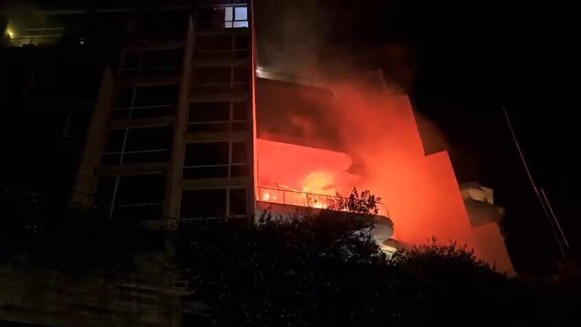 שריפה בבית מלון בטבריה
