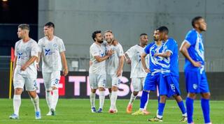 שחקני עירוני טבריה חוגגים, של ק"ש מאוכזבים