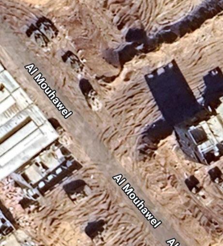 Showing land forces in Gaza