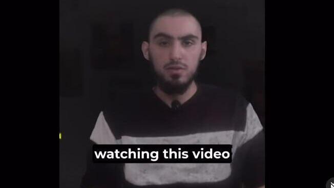 סרטון שפרסם חמאס של החטוף רום ברסלבסקי