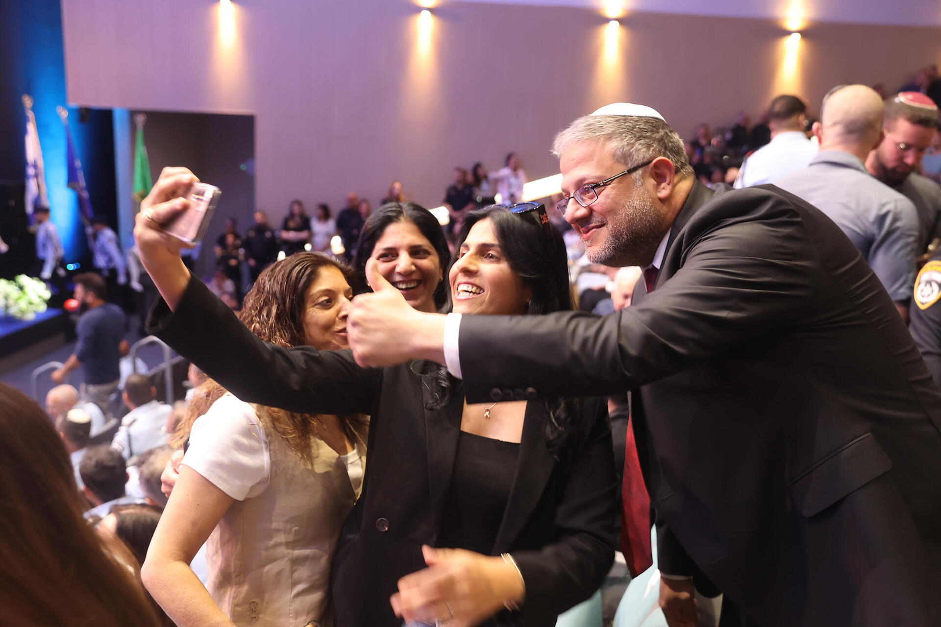 השר איתמר בן גביר בטקס המשטרתי לקראת יום העצמאות 