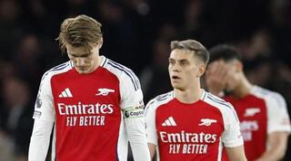 שחקני ארסנל מאוכזבים