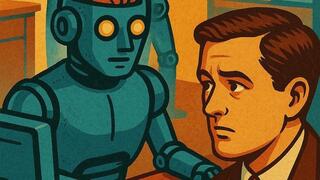 ביקשנו מ־ChatGPT להכין לנו איור בנושא: "ה־AI לוקח לבני האדם את העבודה". זאת התוצאה