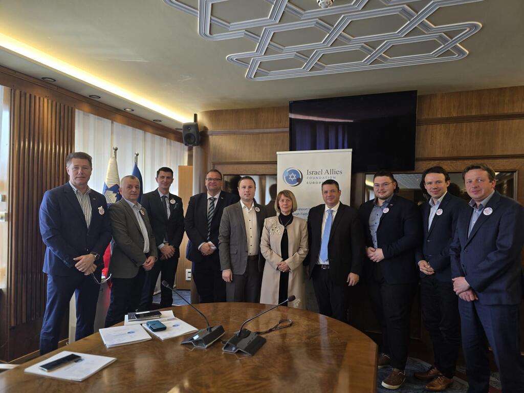 Slovenia-Israel Allies Caucus launches in April 2025 (Courtesy Israel Allies Foundation) Slovenia-Israel Allies Caucus launches in April 2025