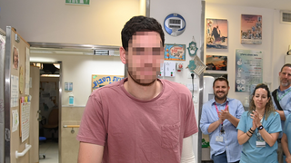 סגן ח' השתחרר מהשיקום בבית החולים סורוקה