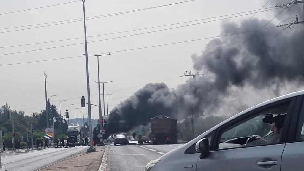 חסימה בכביש 85 בעקבות הפגנת דרוזים